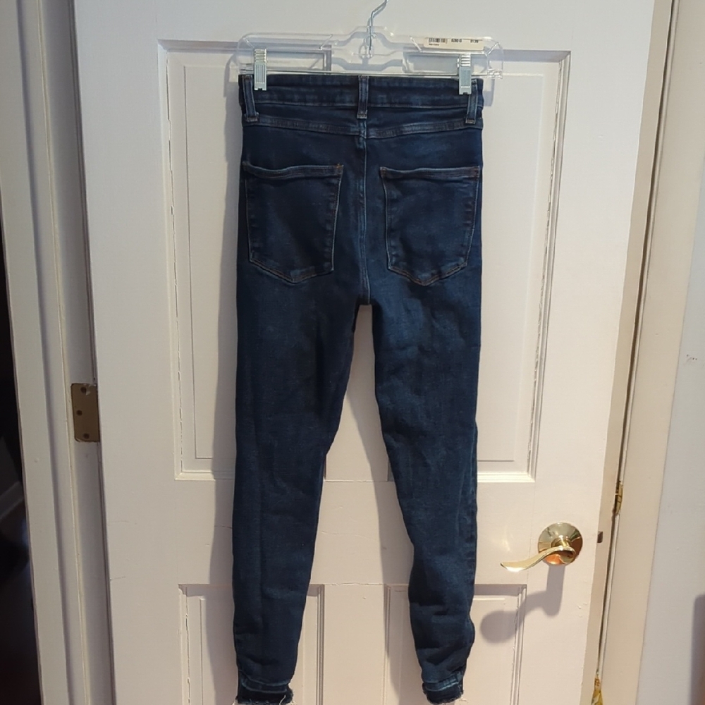 Zara Women's Blue Skinny Jeans - Picture 5 of 7